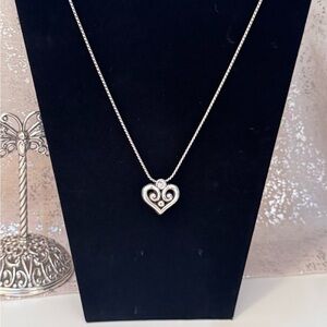 Brighton Silver Heart Pendant Lanyard / Necklace